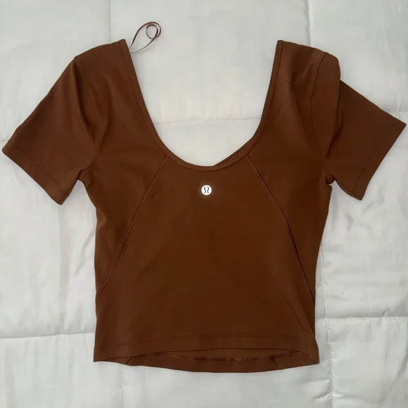 Lululemon Align T-Shirt
Roasted Brown light brown neutral v neck crop fit - Picture 7 of 9